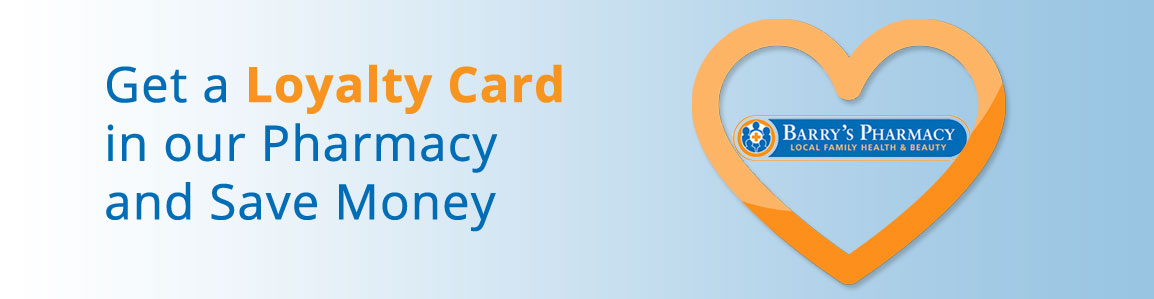 Barrys Pharmacy Loyalty Card